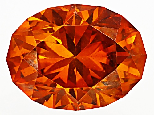 Photo of Orange Sphalerite 8x6mm Oval Fancy Cut Gemstone 1.50ct