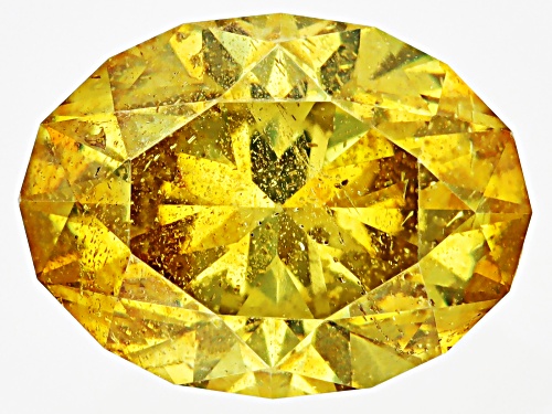 Photo of Yellow Sphalerite 9.5X7mm Oval Fancy Cut Gemstone 2.70CT