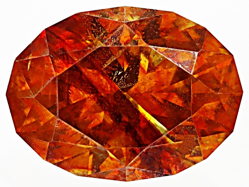 Orange Sphalerite 9.5X7mm Oval Fancy Cut Gemstone 2.75CT