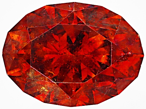 Red Sphalerite 8.5x6mm Oval Fancy Cut Gemstone 1.80ct