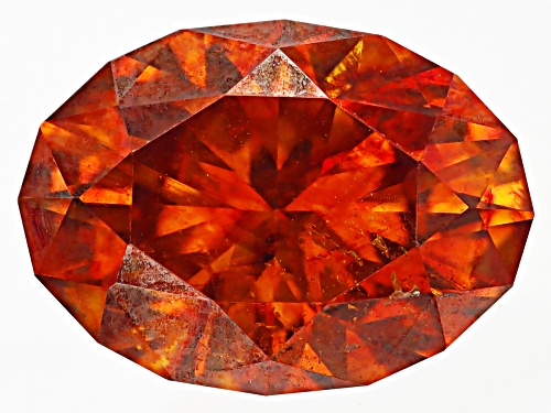 Photo of Orange Sphalerite 10X7mm Oval Fancy Cut Gemstone 2.75CT
