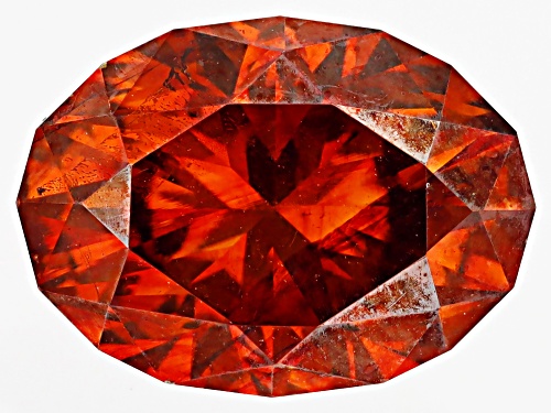 Photo of Orange Sphalerite 10x7.5mm Oval Fancy Cut Gemstone 3CT