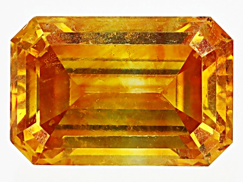 Orange Sphalerite 6x4mm Octagon Emerald cut Gemstone 0.75ct