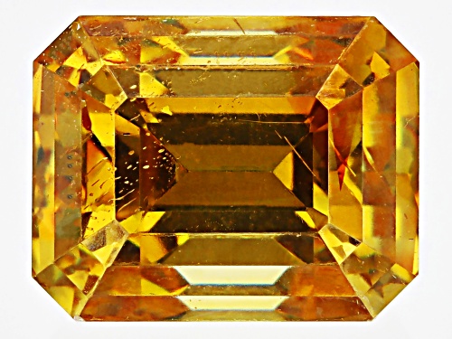 Orange Sphalerite 6x4.5mm Octagon Emerald cut Gemstone 1.20ct