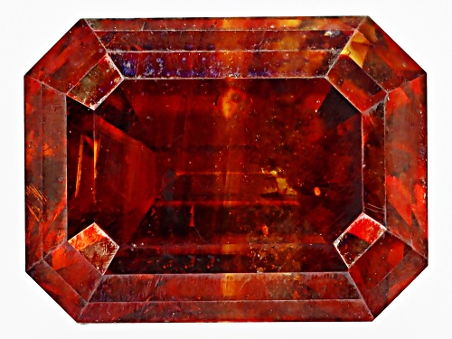Photo of Red Sphalerite 6.5x5mm Octagon Emerald cut Gemstone 1.25ct