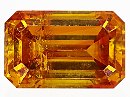 Photo of Orange Sphalerite 7x4.5mm Octagon Emerald Cut Gemstone 1ct