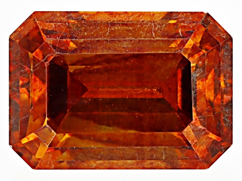 Photo of Orange Sphalerite 7x5mm Octagon Emerald Cut Gemstone 1ct