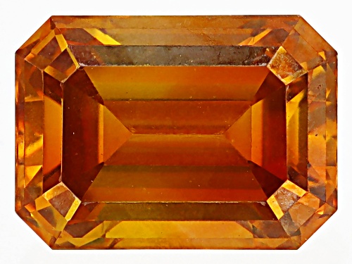 Orange Sphalerite 7x5mm Octagon Emerald Cut Gemstone 1ct