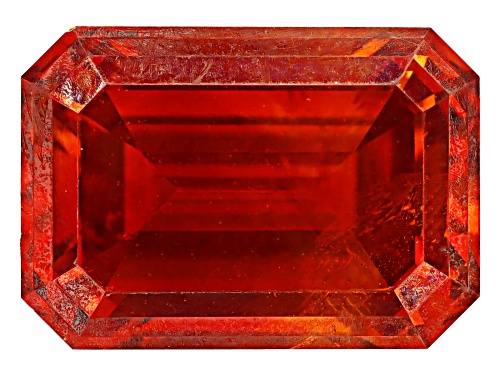 Photo of Orange Sphalerite 10X7mm Octagon Emerald Cut Gemstone 3.75CT