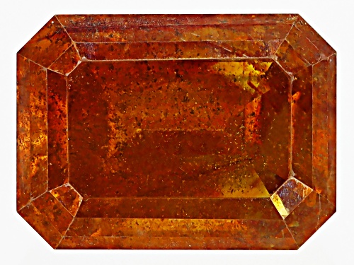 Orange Sphalerite 7.5x5.5mm Octagon Emerald Cut Gemstone 1.50ct