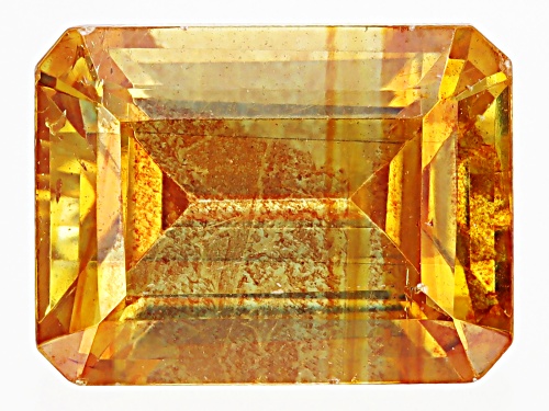 Photo of Orange Sphalerite 8x4mm Octagon Emerald Cut Gemstone 2ct