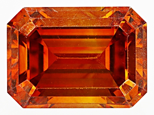 Orange Sphalerite 9x6.5mm Octagon Emerald cut Gemstone 2.50ct