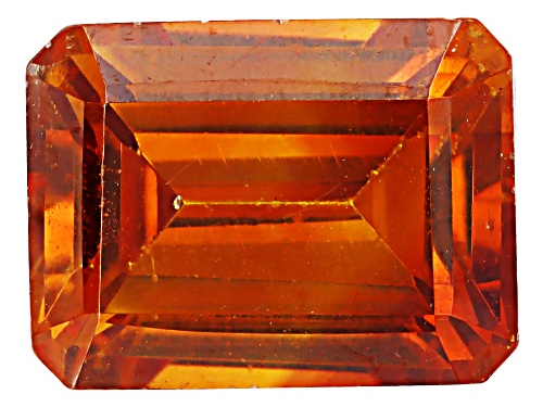 Photo of Orange Sphalerite 8X6mm Octagon Faceted Cut Gemstone 2CT
