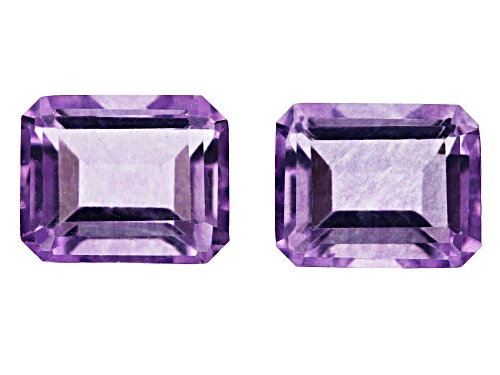 Photo of Grape Fluorite Loose Gemstone Octagon 10X8mm Match pair, 9CTW minimum