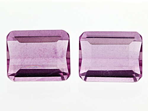 Photo of Grape Fluorite Loose Gemstone Octagon 10X8mm Match pair, 8CTW minimum
