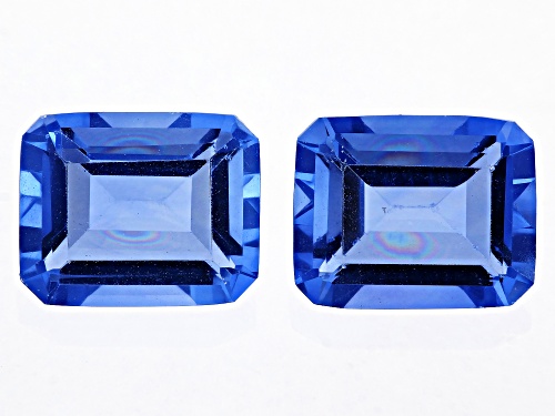 Photo of Color Change Fluorite Loose Gemstone Octagon 10X8mm Match Pair, 7CTW minimum