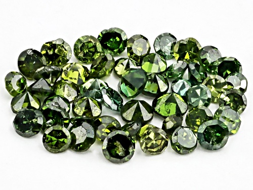 Green Diamond Loose Gemstone Parcel,0.25CTW Minimum