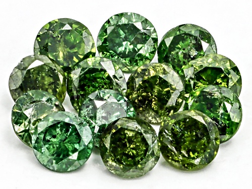 Photo of Green Diamond Loose Gemstone Parcel,0.37CTW Minimum
