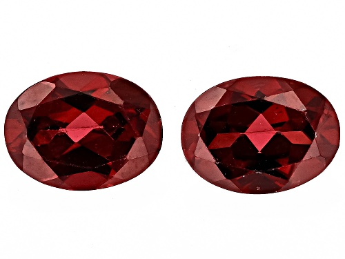 Red Garnet 8x6mm Oval Matched Pair 2.50ctw