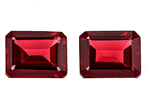 Photo of Red Garnet 9x7mm Octagon Matched Pair 5.5ctw