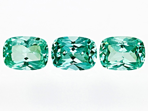 Photo of Lab Green Spinel Loose Gemstone Set Of 3, 4.38CTW Minimum