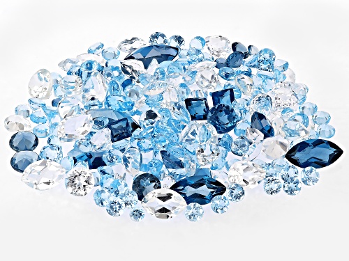 Photo of Multi Color Topaz Loose Gemstone Mixed Shape Parcel, 25CTW minimum