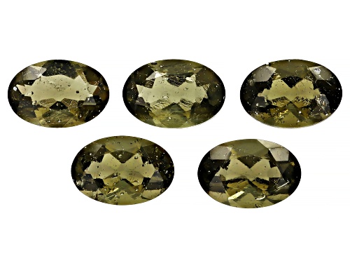 Moldavite Loose Gemstone Set Of 5, 1.50CTW Minimum