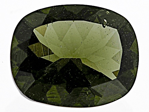 Green Moldavite 10X8mm Cushion Faceted Cut Gemstone 1.90Ct