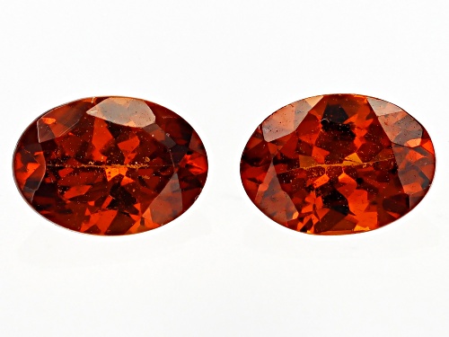 Mandarine Garnet Loose Gemstones Oval 7X5mm Match Pair, 1.50 Ctw Minimum