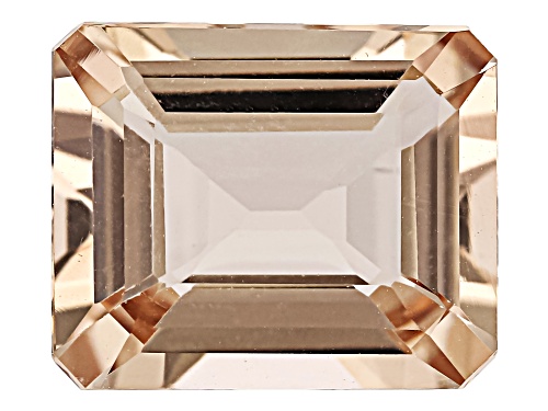 Peach Morganite 12x10mm Emerald Cut Faceted Gemstone 4.50Ct