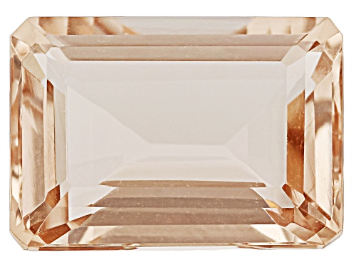 Photo of Peach Morganite 14x10mm Emerald Cut Faceted Gemstone 6.50Ct