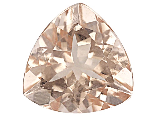 Photo of Peach Morganite 8.00mm Trillion Faceted Cut Gemstone 1.25Ct