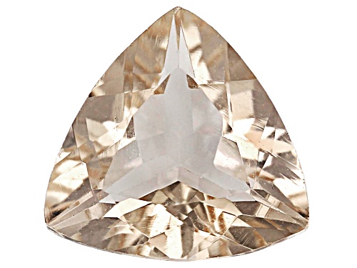 Photo of Peach Morganite 8.00mm Trillion Faceted Cut Gemstone 1.00Ct