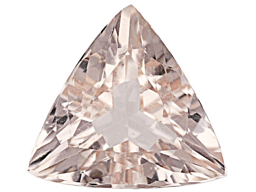 Photo of Peach Morganite 9.00mm Trillion Faceted Cut Gemstone 1.75Ct