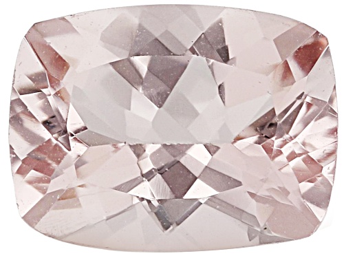Pink Morganite 8x6mm Cushion Faceted cut Gemstone 1ct
