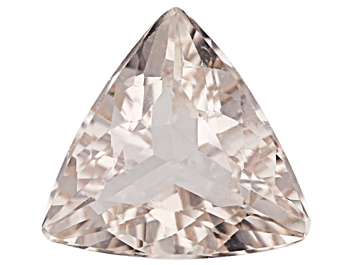 Photo of Peach Morganite 9.50mm Trillion Faceted Cut Gemstone 1.75Ct