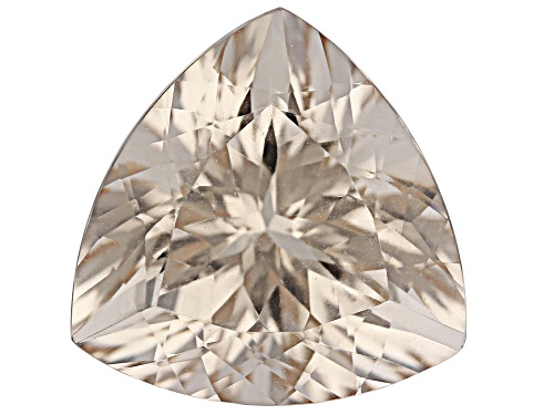 Photo of Peach Morganite 14.00mm Trillion Faceted Cut Gemstone 9.00Ct