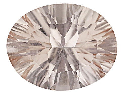 Photo of Peach Morganite 10x8mm Oval Concave Cut Gemstone 1.75Ct