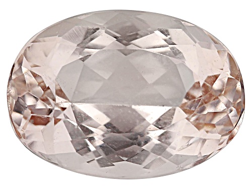 Photo of Peach Morganite 13.5X10mm Oval Faceted Cut Gemstone 6Ct