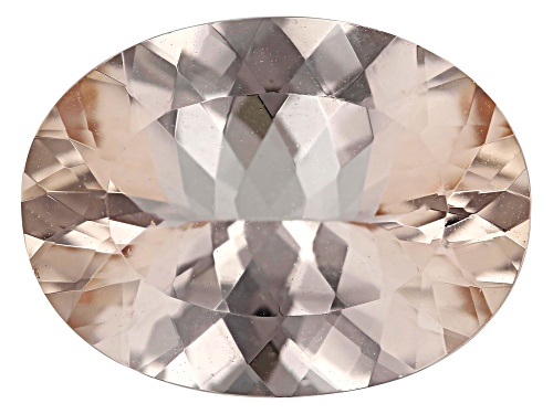 Photo of Peach Morganite 16x12mm Oval Faceted Cut Gemstone 7Ct