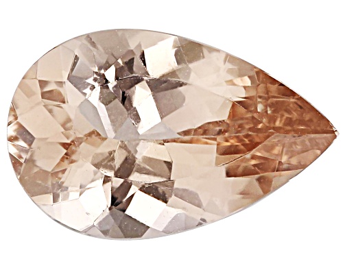 Photo of Peach Morganite 11x7mm Pear Faceted cut Gemstone 1.50ct