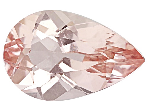 Pink Morganite 11x7mm Pear Faceted cut Gemstone 2ct