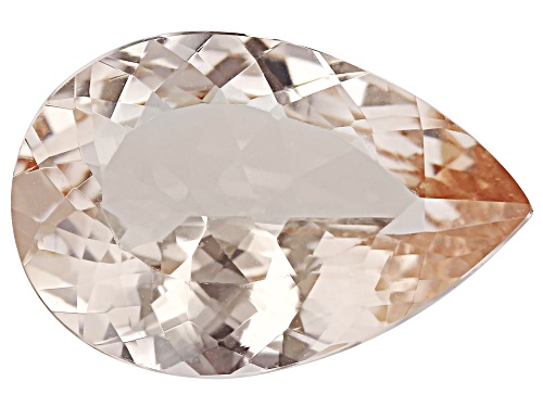 Photo of Peach Morganite 16x11mm Pear Faceted Cut Gemstone 5.50Ct