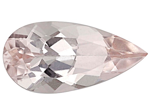 Pink Morganite 12x6mm Pear Faceted cut Gemstone 1ct