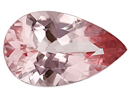Photo of Pink Morganite 13x8mm Pear Faceted Cut Gemstone 2Ct