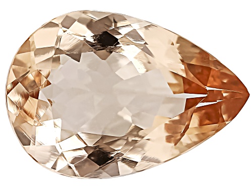 Photo of Peach Morganite 12.5x9mm Pear Faceted Cut Gemstone 2.75Ct