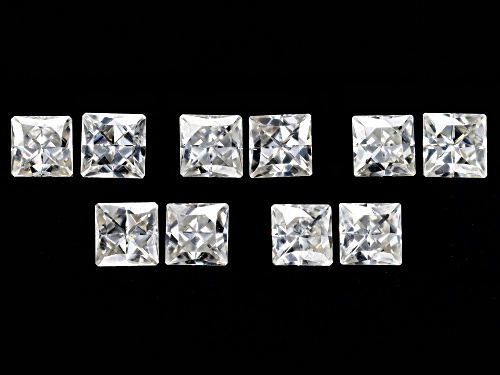 Moissanite Loose Gemstone Set Of 10, 0.60ctw Minimum