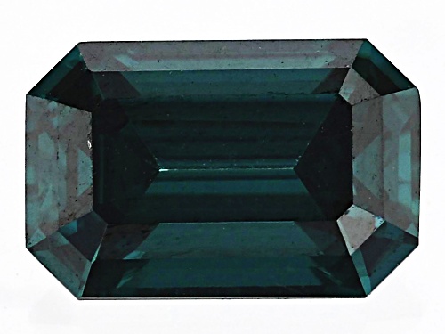 Green Moissanite 6x4mm Octagon Emerald Cut Gemstone 0.58ct DEW