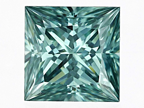 Photo of Green Moissanite 4.50mm Square Princess Cut Gemstone 0.50Ct DEW