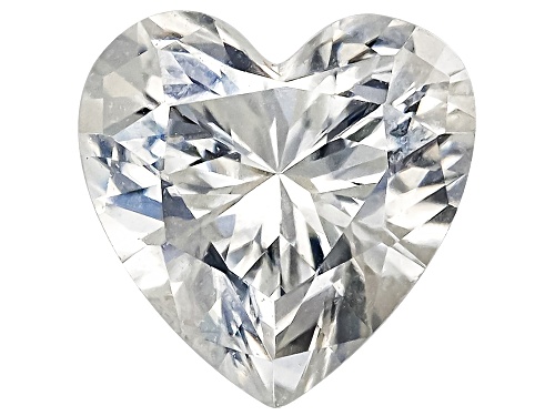 Photo of White Moissanite 4.50mm Heart Brilliant Cut Gemstone 0.34Ct DEW